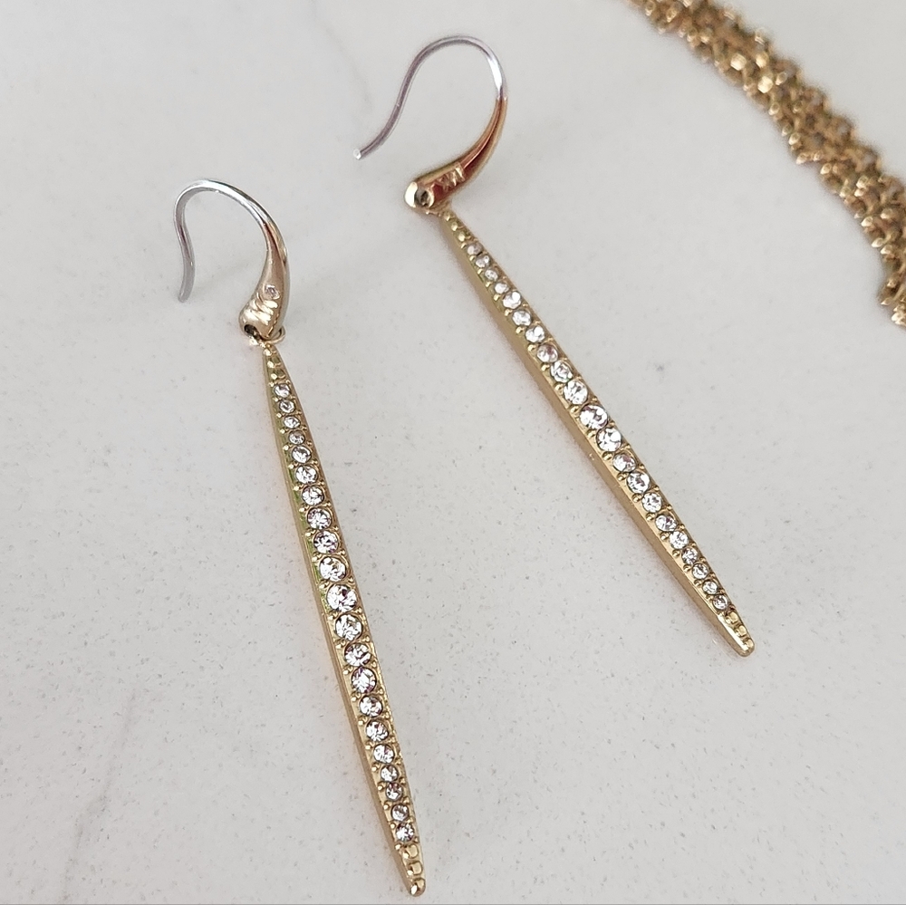 Michael Kors Matchstick Jewelry Set- Gold Tone Adjustable Slide